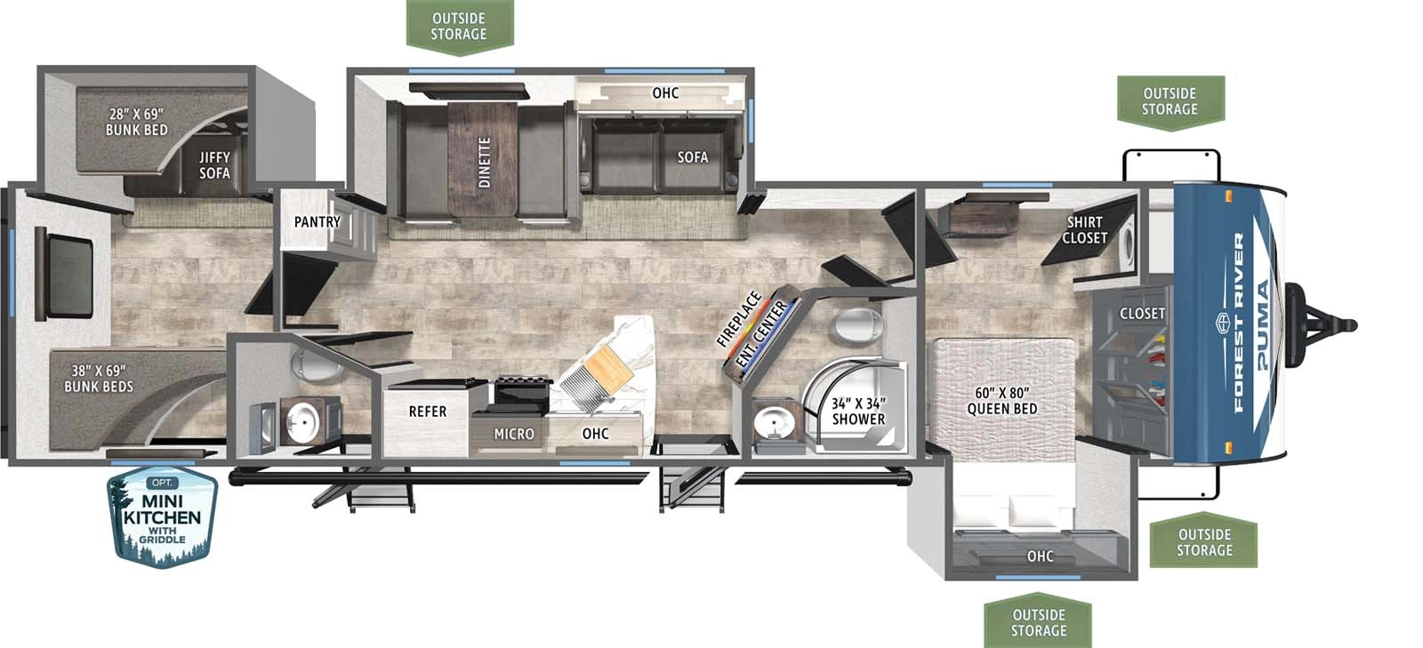 32BHQS Floorplan Image
